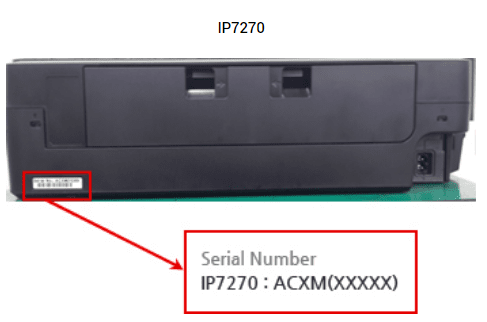 캐논 IP7270 모델